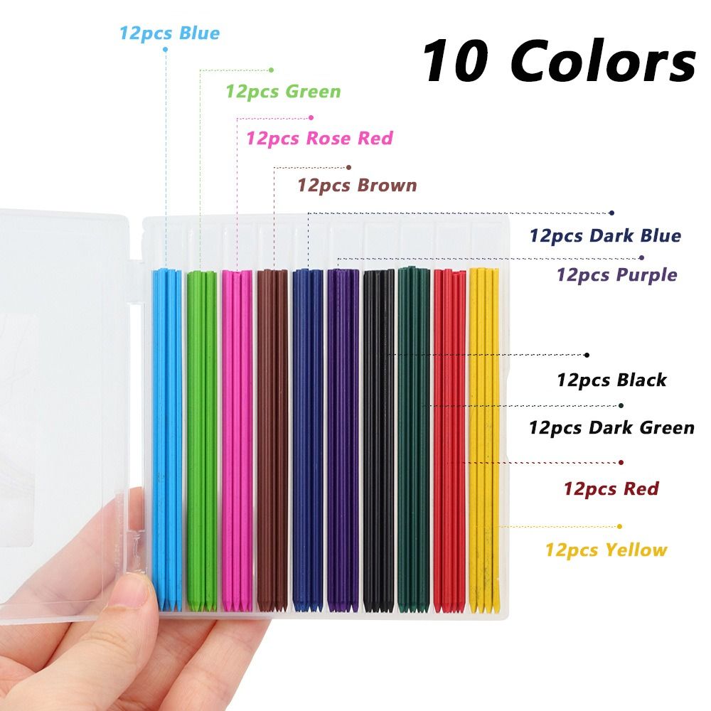 120pcs 2.0mm Lead Pencil Refil - Mechanical Pencil Lead のレビューと価格