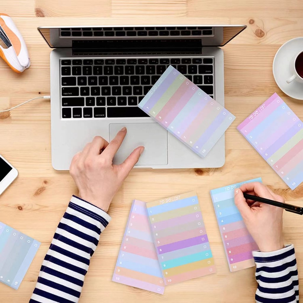 50 Pages Colorful Gradient Sti - Office Stationery Supply List のレビューと価格