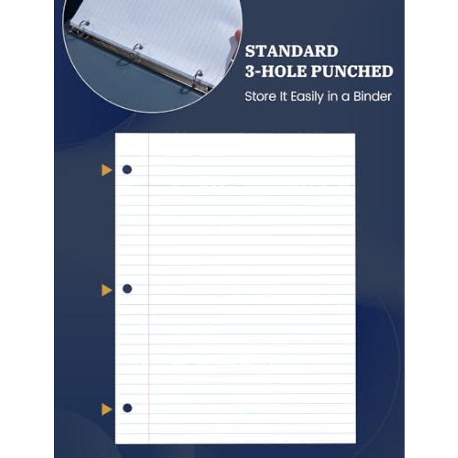 Loose Leaf Paper 8.5 x 11, Loo - Paper Punch 3 Hole のレビューと価格