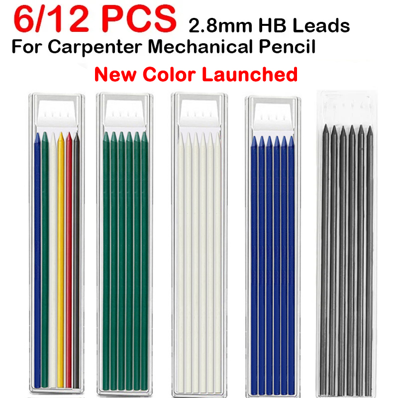 6/12 PCS For Woodworking Mecha - Mechanical Pencil Lead のレビューと価格
