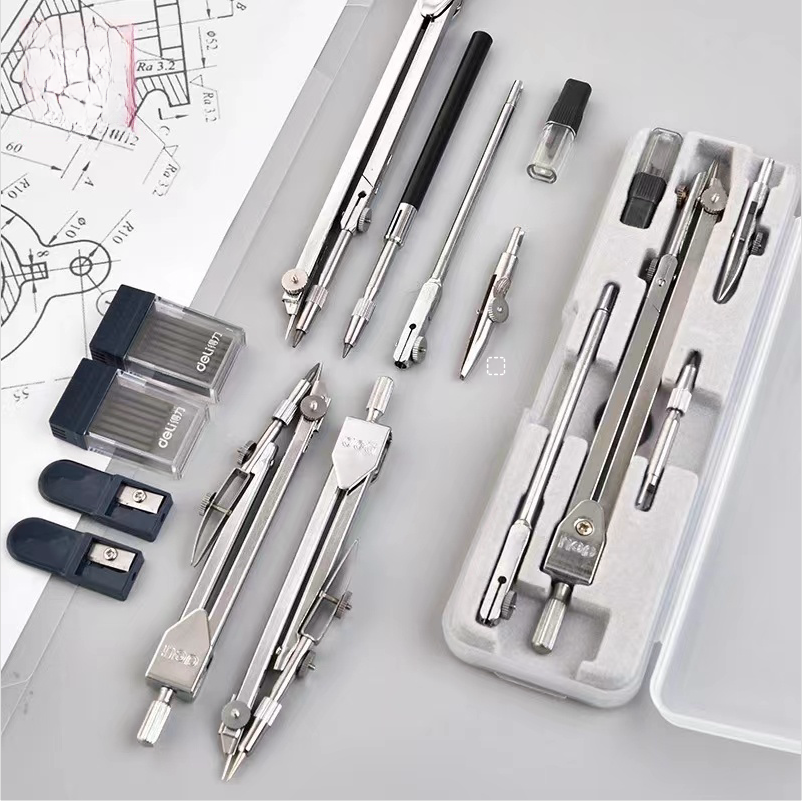 Stainless Steel Drafting Set D - Compass Geometry Set のレビューと価格