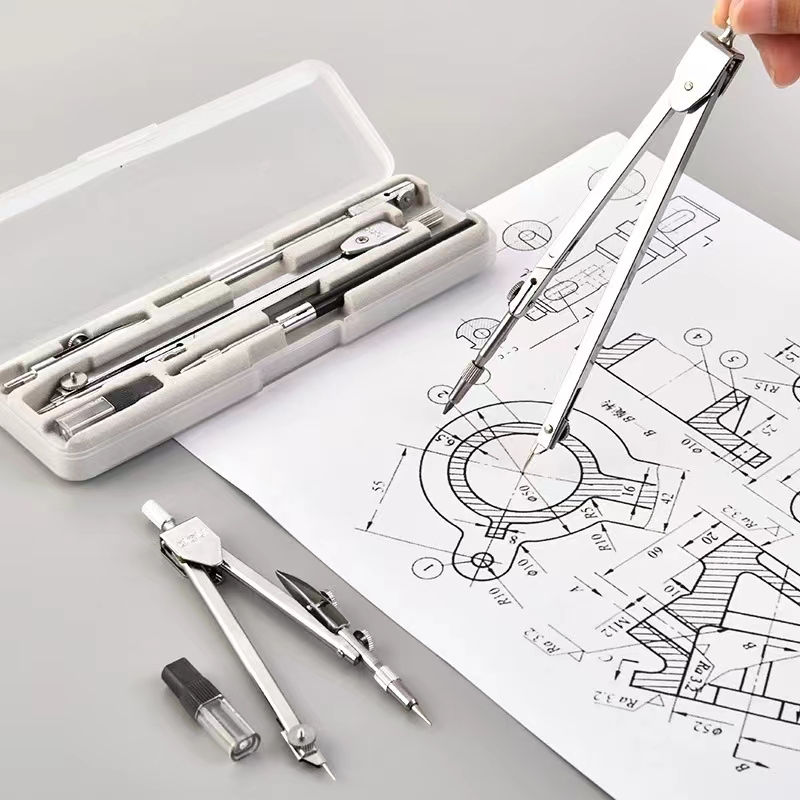 Stainless Steel Drafting Set D - Compass Geometry Set のレビューと価格