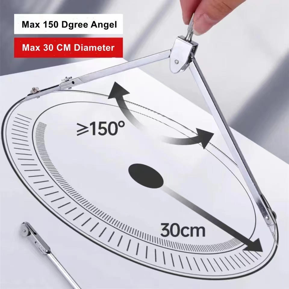Stainless Steel Drafting Set D - Compass Geometry Set のレビューと価格