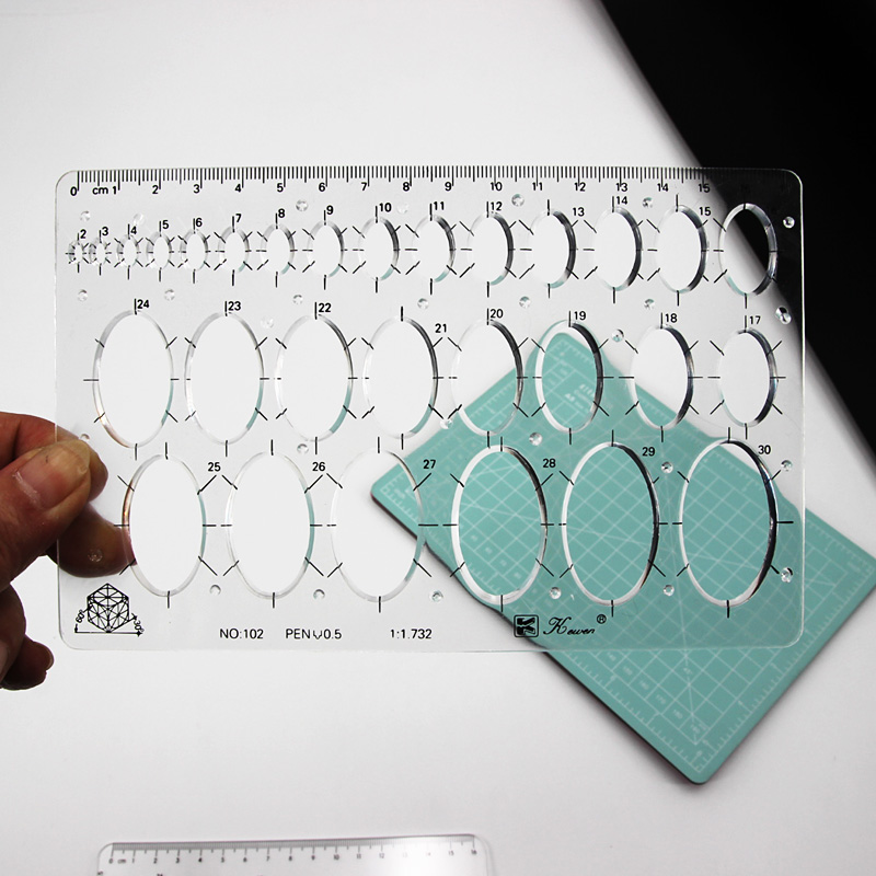 Transparent drawing size squar - Ruler Set Transparent のレビューと価格