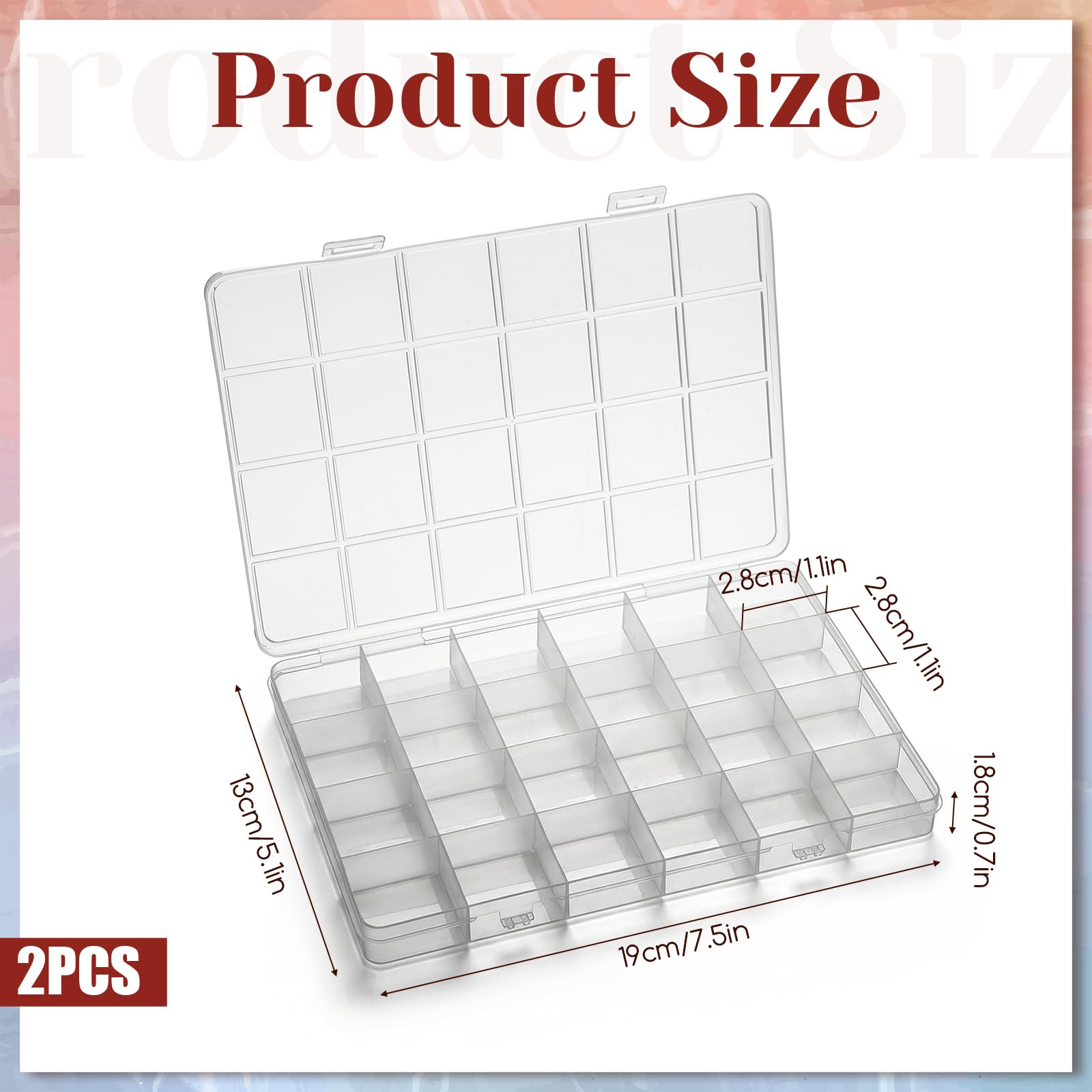 24-Grid Plastic Organizer Box  - Washi Tape Set のレビューと価格