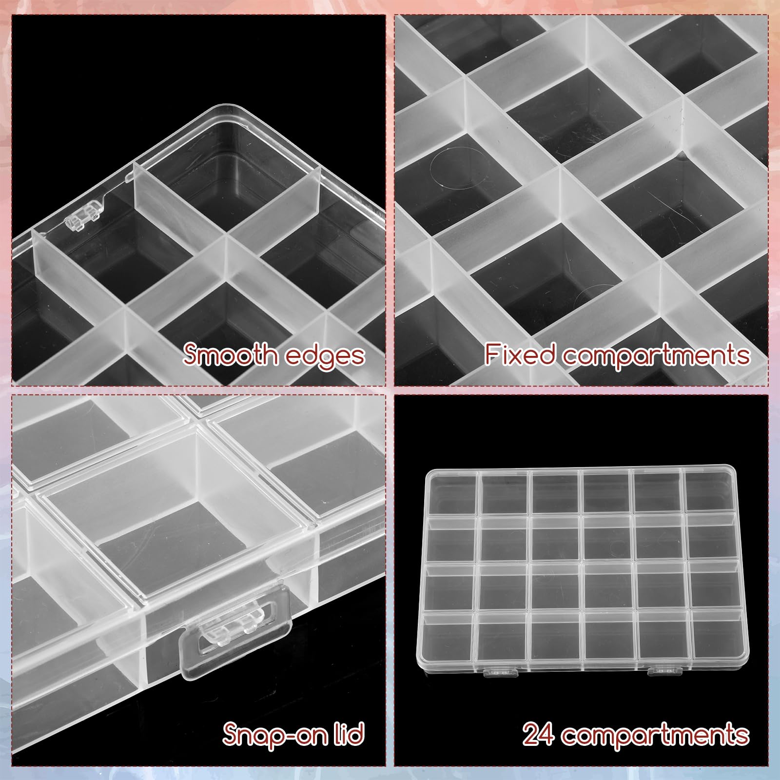 24-Grid Plastic Organizer Box  - Washi Tape Set のレビューと価格