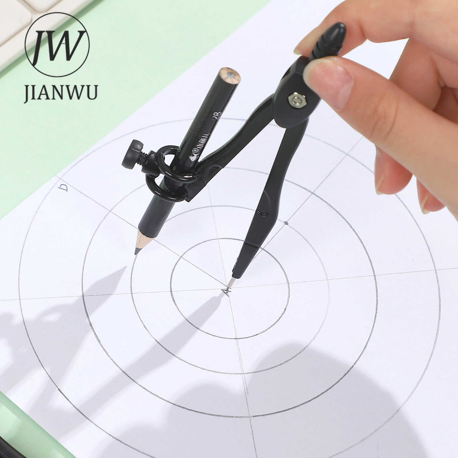 JIANWU Black Metal Compass Geo - Compass Geometry Set のレビューと価格