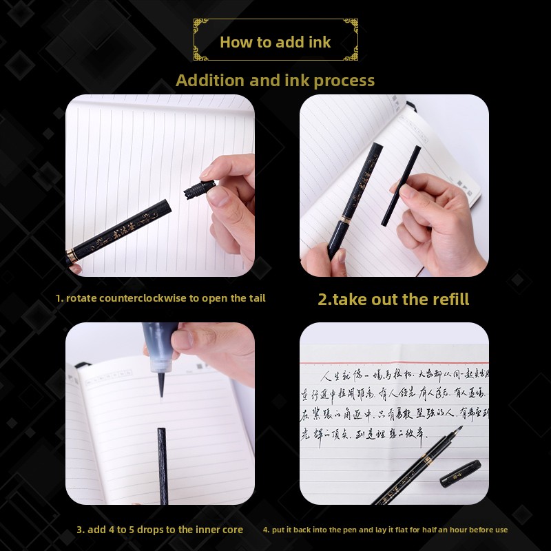 4PCS/SET Calligraphy Art Marke - Office Stationery And Supply のレビューと価格