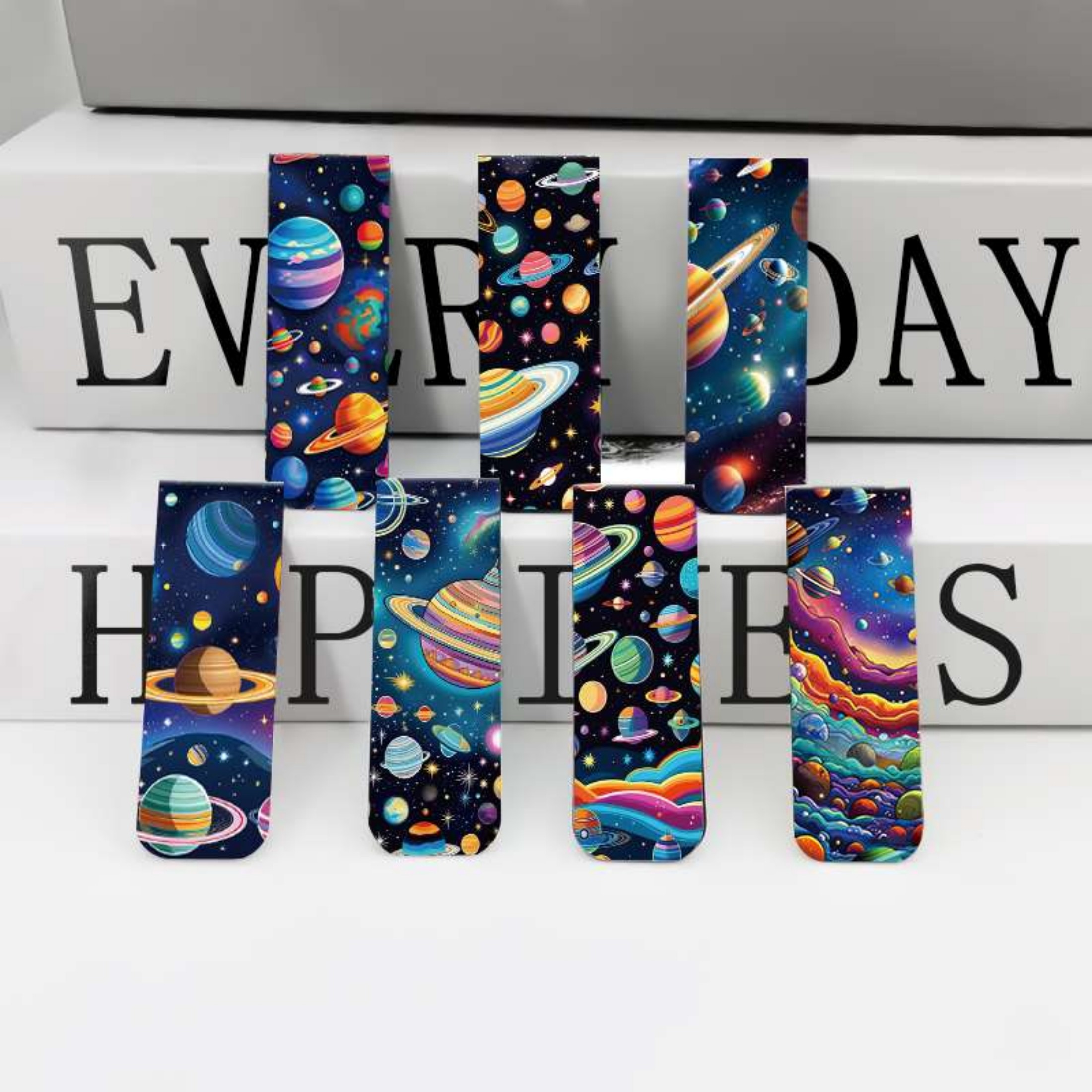12pcs Space & Planet Themed Ma - Bookmark Magnetic Clip のレビューと価格