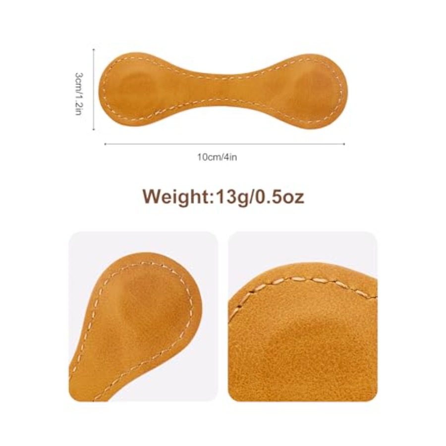 6 PCS Magnetic Leather Bookmar - Bookmark Magnetic Clip のレビューと価格