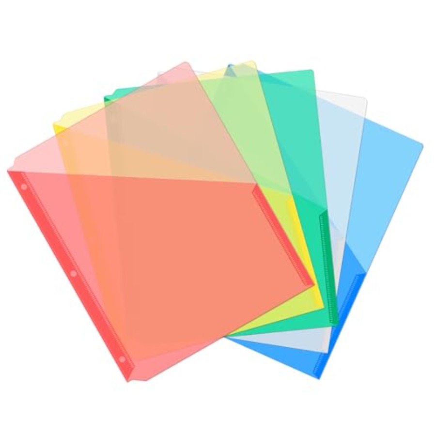 5 Pack Binder Pockets 3 Hole P - Paper Punch 3 Hole のレビューと価格