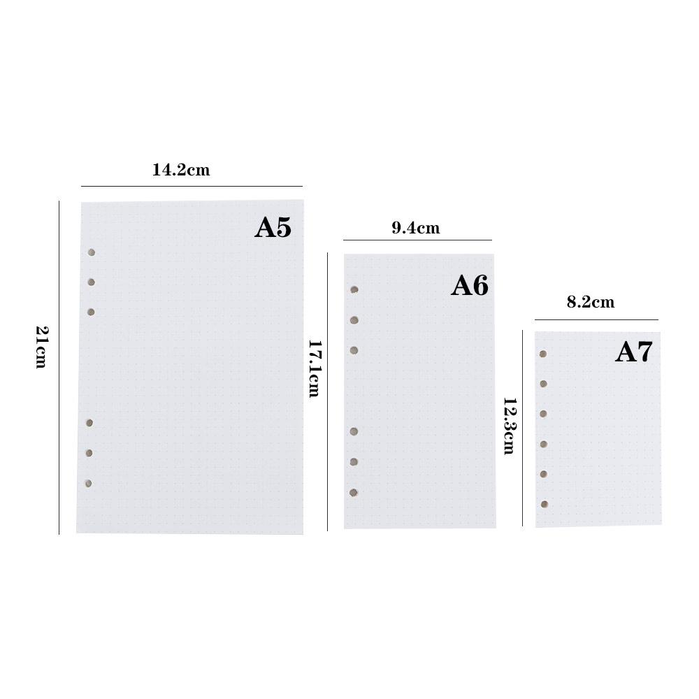 45 Sheets A5 A6 A7 Refill Spir - Notebook Dotted A5 のレビューと価格