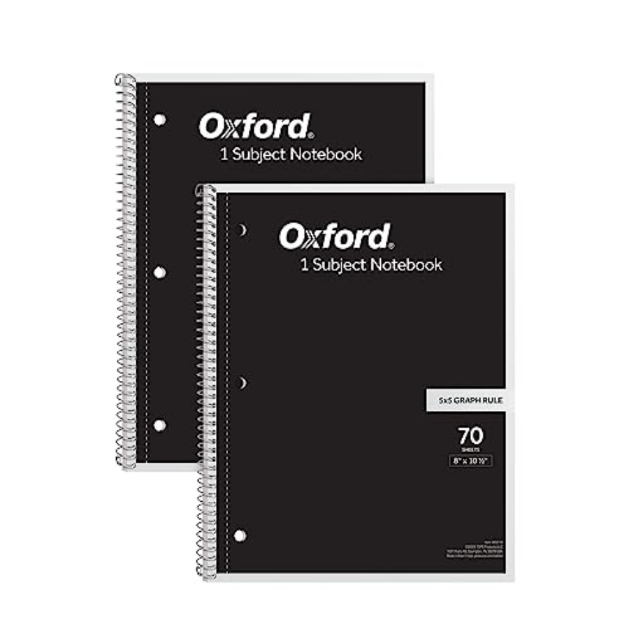 Spiral Notebook 2 Pack, 1 Subj - Paper Punch 3 Hole のレビューと価格