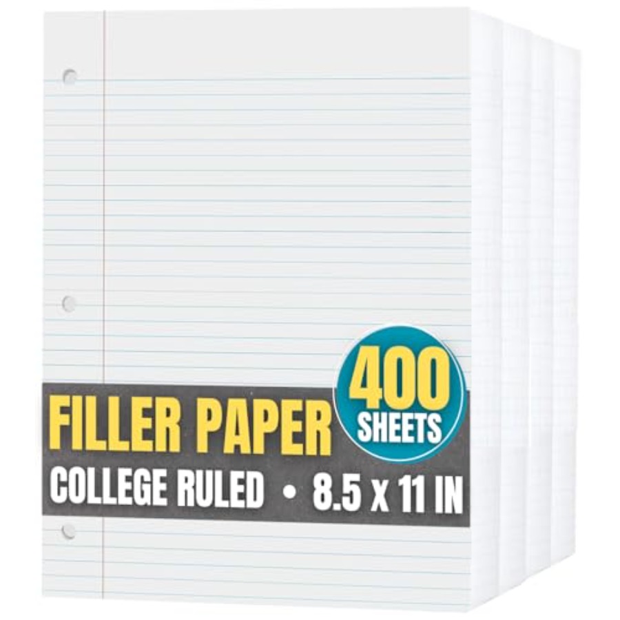 Loose Leaf Paper College Ruled - Paper Punch 3 Hole のレビューと価格