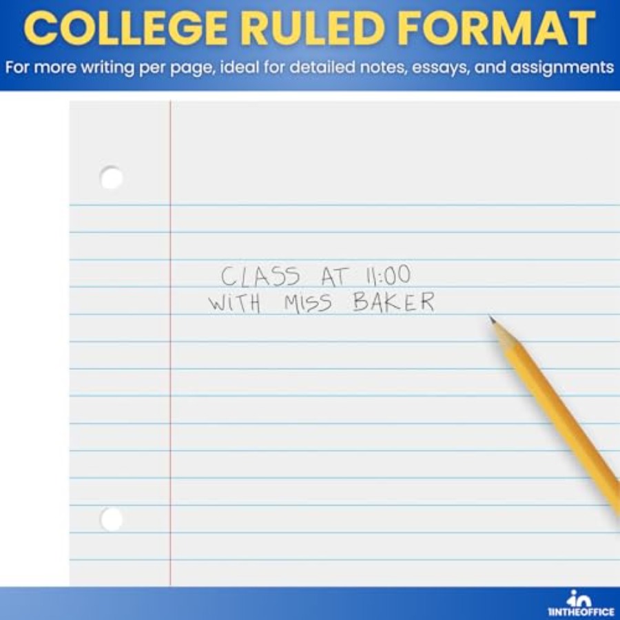 Loose Leaf Paper College Ruled - Paper Punch 3 Hole のレビューと価格