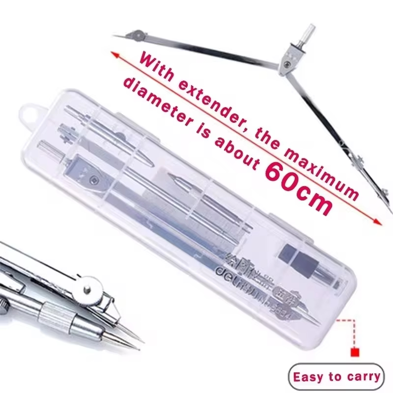Stainless Steel Multifunctiona - Compass Geometry Set のレビューと価格