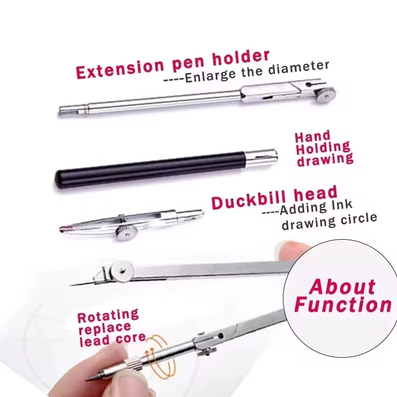 Stainless Steel Multifunctiona - Compass Geometry Set のレビューと価格