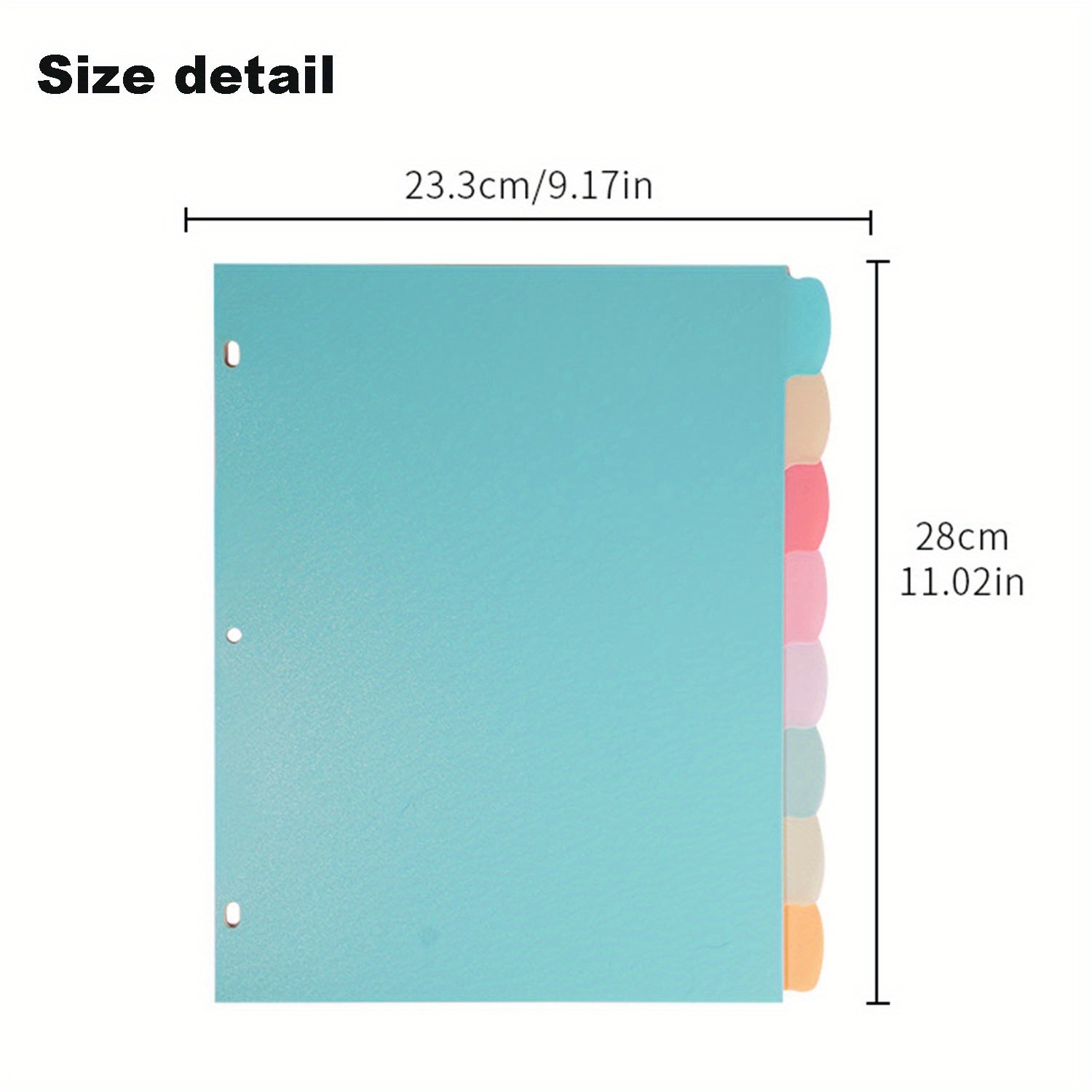 8 Tab Binder Dividers for 3 Ri - Paper Punch 3 Hole のレビューと価格