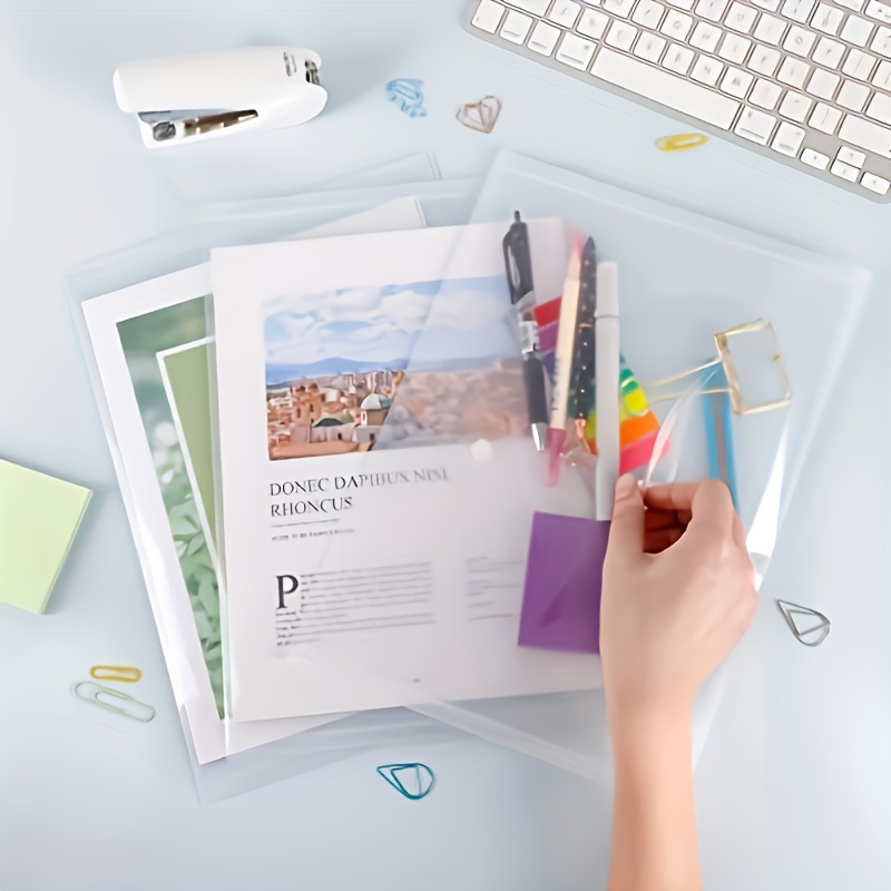10pcs Transparent A4 Folders C - Office Stationery And Supply のレビューと価格