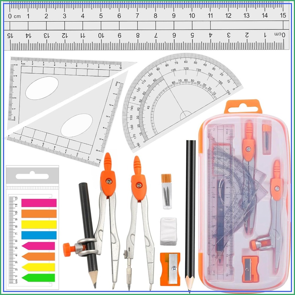 Geometry Compass Set with Prot - Compass Geometry Set のレビューと価格
