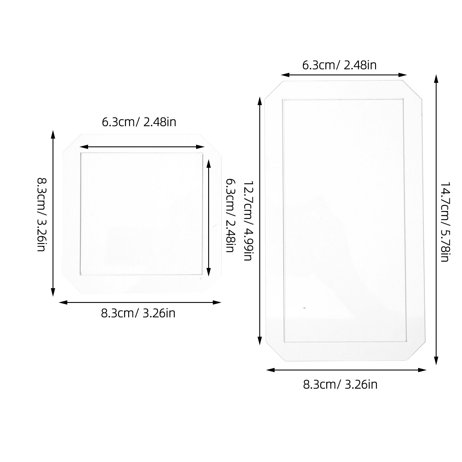 4Pcs Acrylic Quilting Template - Ruler Set Transparent のレビューと価格