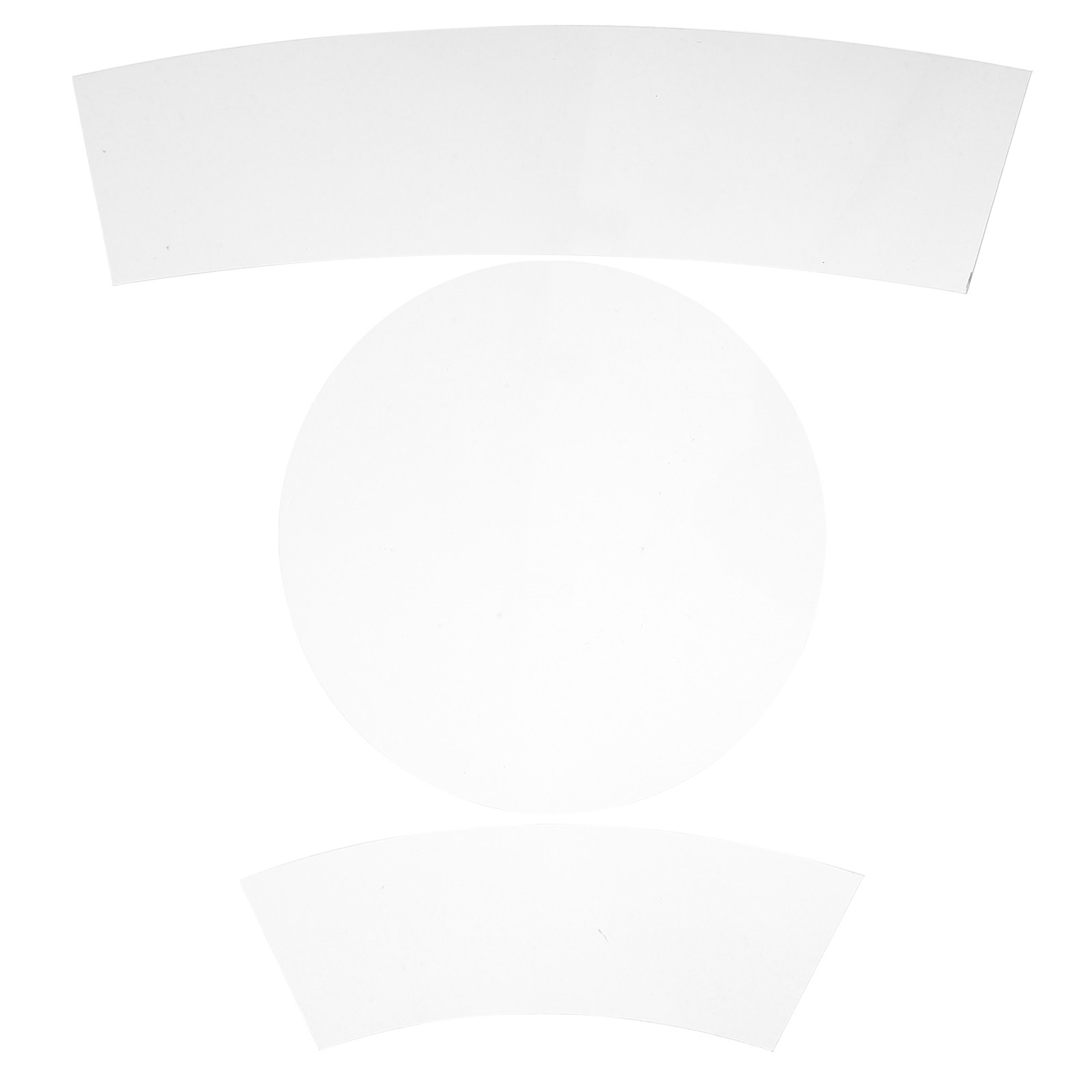 3Pcs Transparent Acrylic Bucke - Ruler Set Transparent のレビューと価格