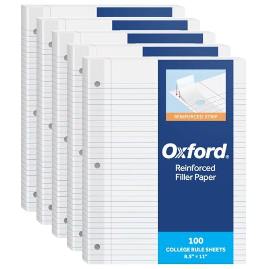 Reinforced Filler Paper, 8.5 x - Paper Punch 3 Hole のレビューと価格