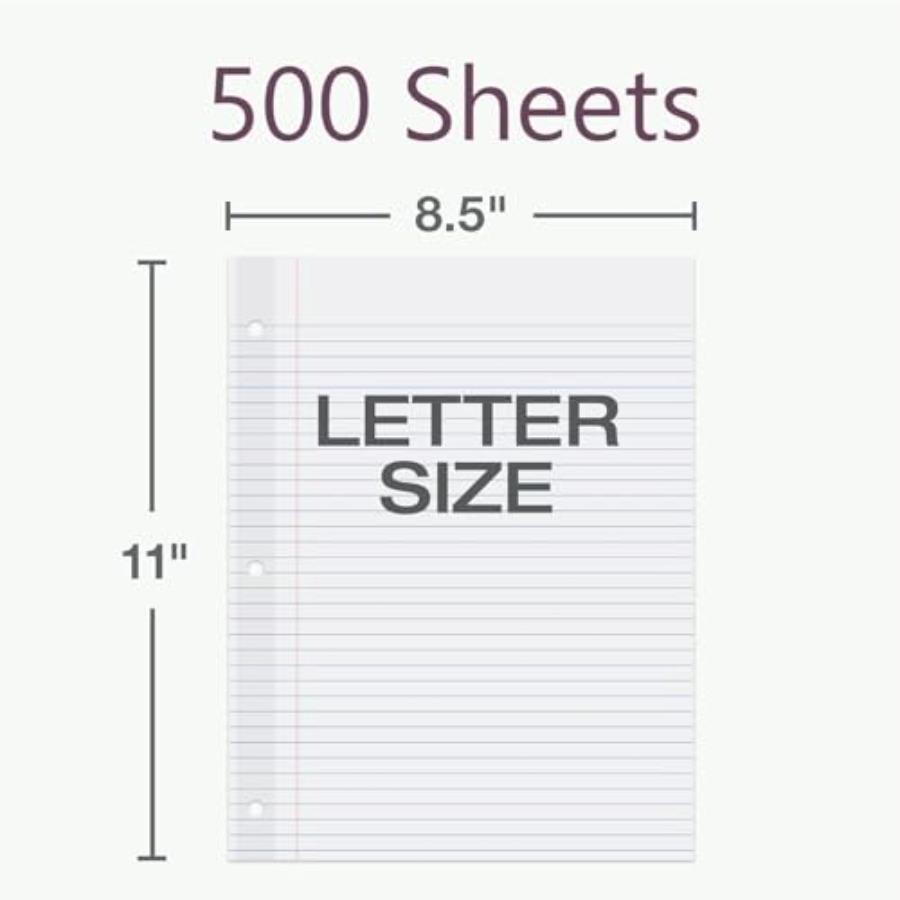 Reinforced Filler Paper, 8.5 x - Paper Punch 3 Hole のレビューと価格