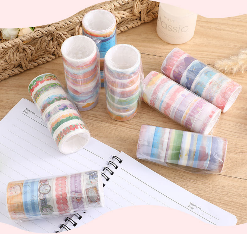 6roll/set Random Color Landsca - Washi Tape Set のレビューと価格