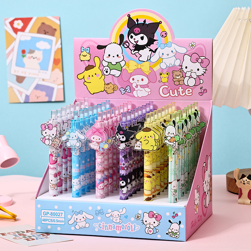 48pcs Gel Pen Kuromi KT My Mel - Stationery Supplier のレビューと価格