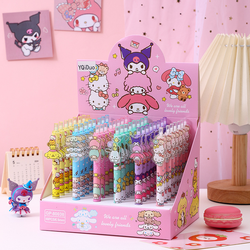 48pcs Gel Pen Kuromi KT My Mel - Stationery Supplier のレビューと価格
