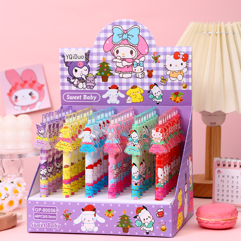 48pcs Gel Pen Kuromi KT My Mel - Stationery Supplier のレビューと価格