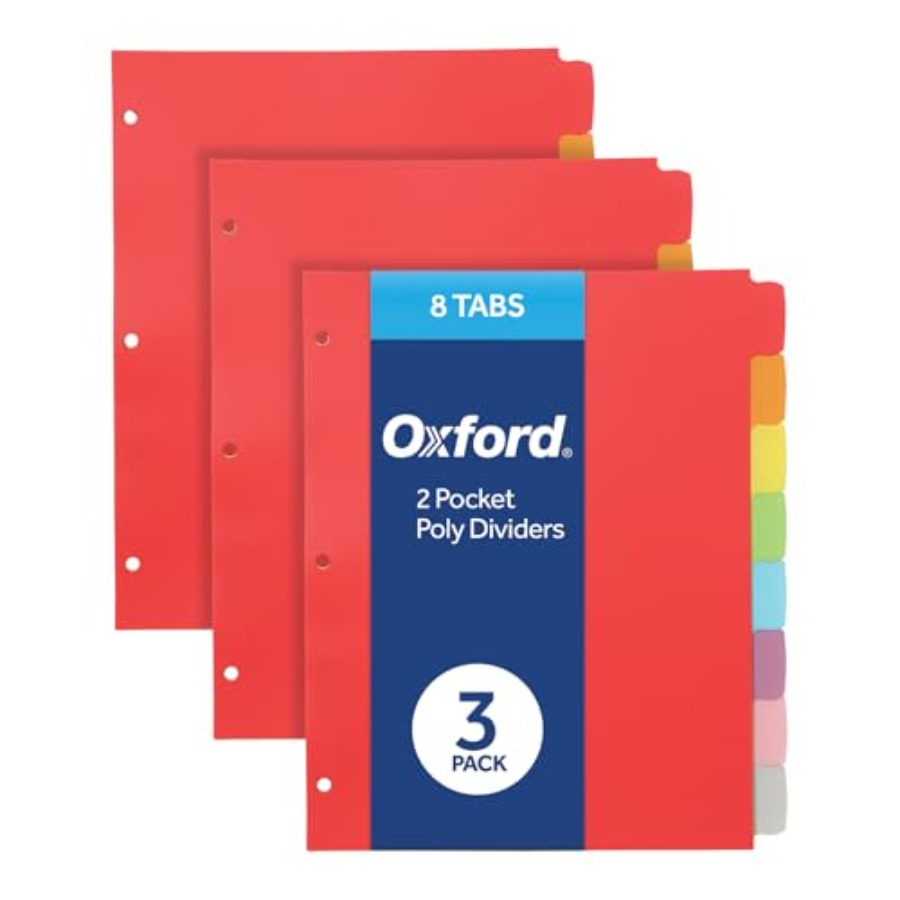 Poly Binder Dividers, 3 Hole P - Binding Comb Plastic のレビューと価格