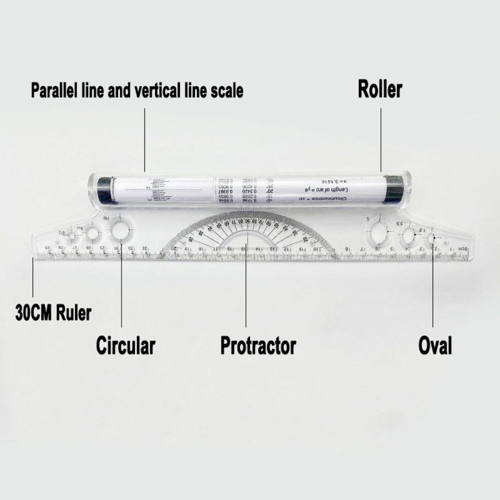 Professional Plastic Parallel  - Ruler Set Transparent のレビューと価格