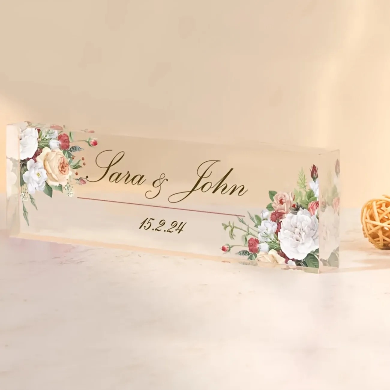 Custom 2D Flat Acrylic Desk Na - Desk Name Plate のレビューと価格