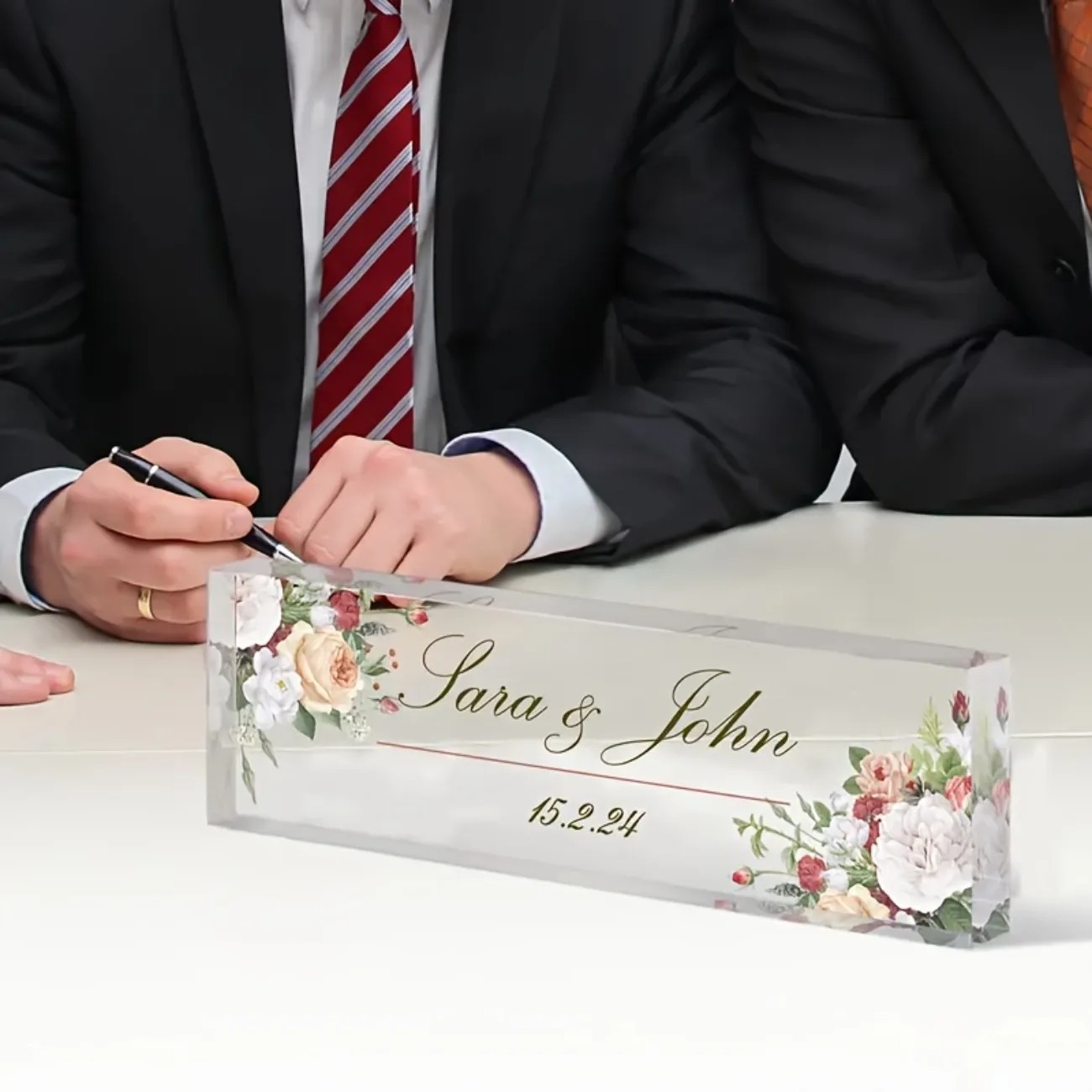 Custom 2D Flat Acrylic Desk Na - Desk Name Plate のレビューと価格