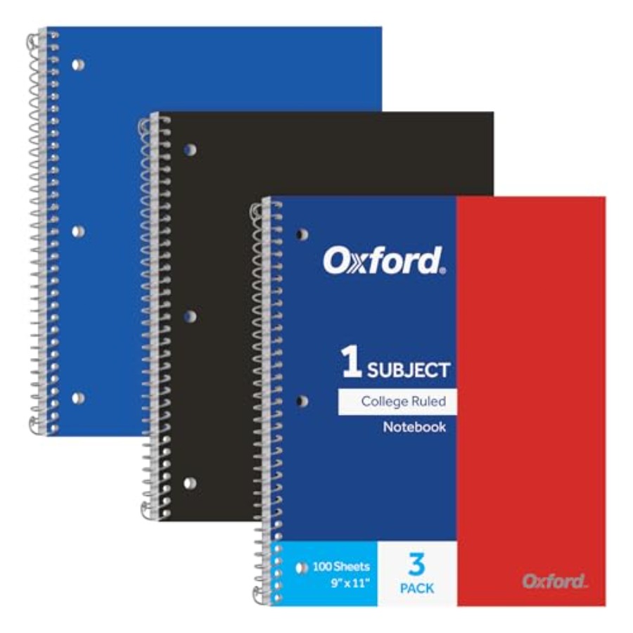 Spiral Notebooks, 1 Subject, C - Paper Punch 3 Hole のレビューと価格