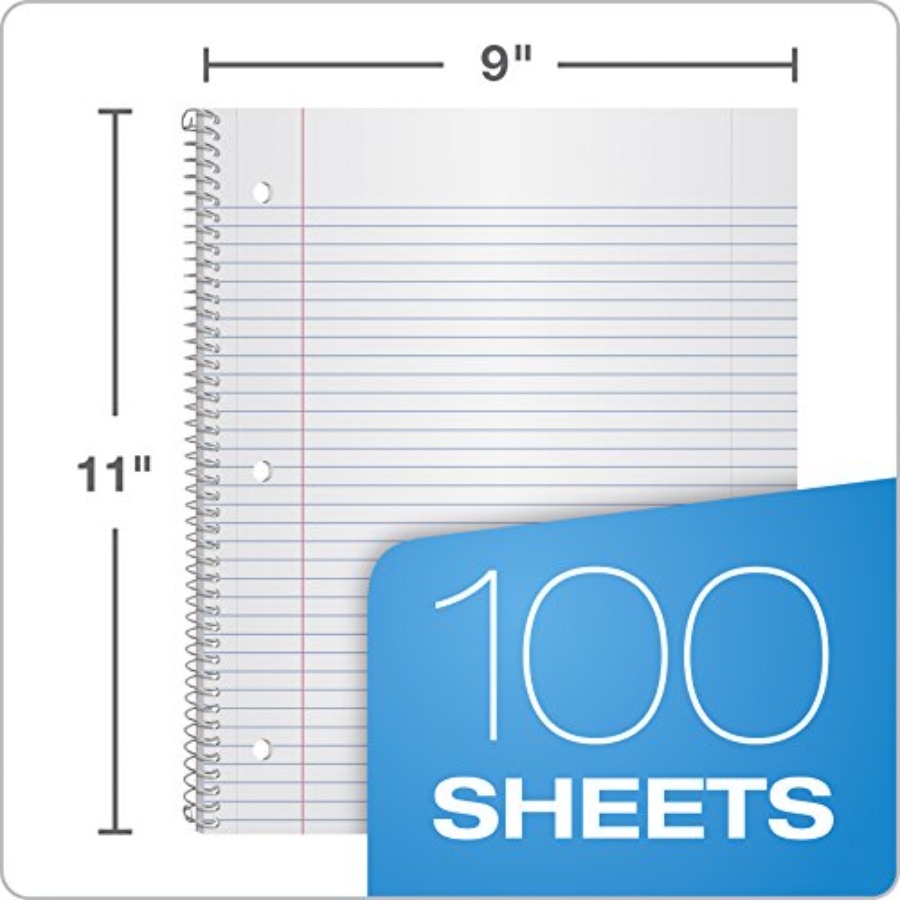 Spiral Notebooks, 1 Subject, C - Paper Punch 3 Hole のレビューと価格
