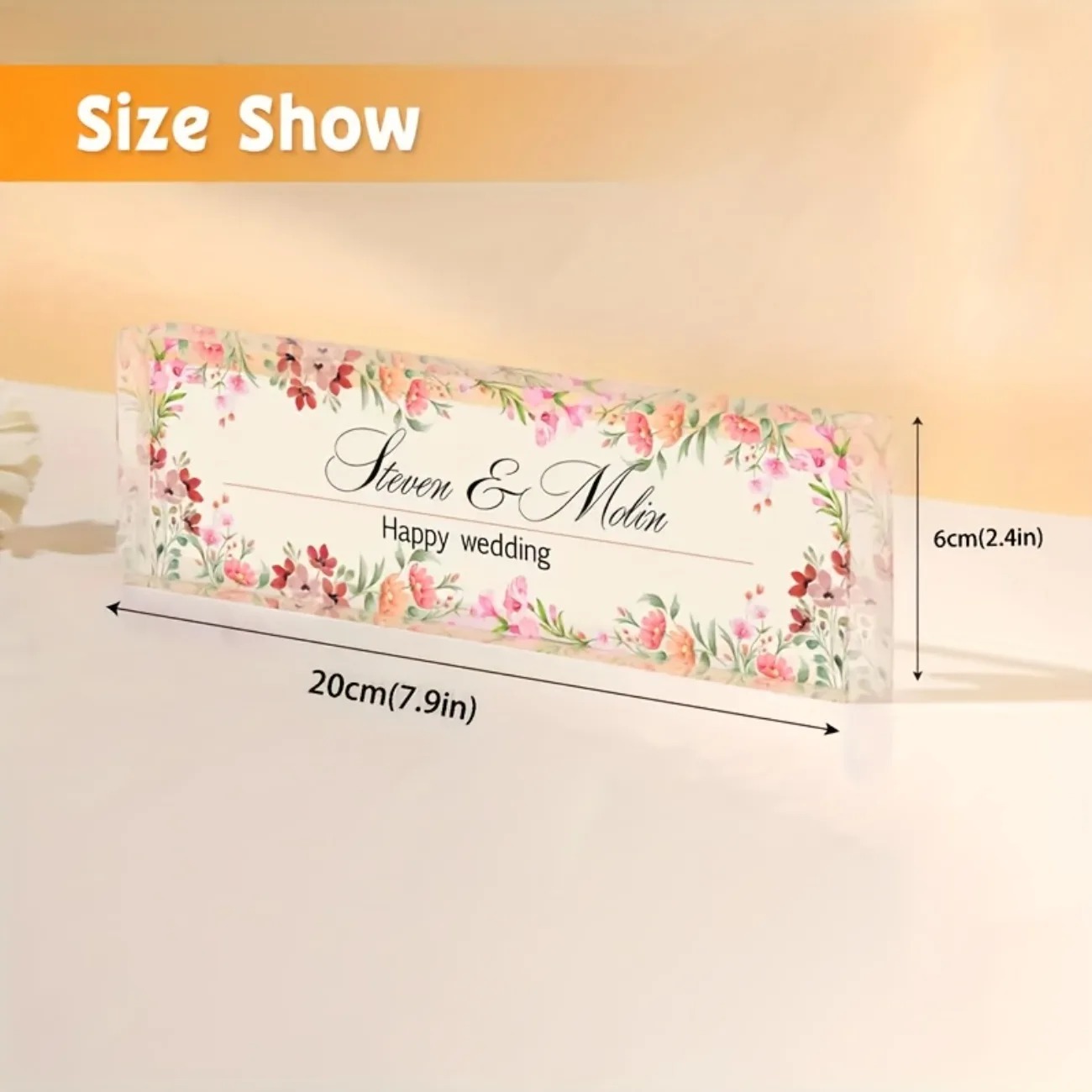 Customizable 2D Acrylic Desk N - Desk Name Plate のレビューと価格