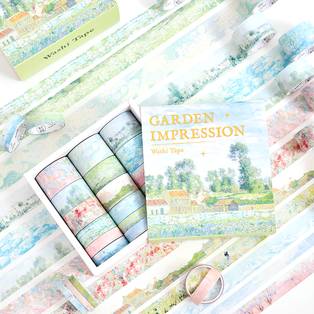 20 Rolls Vintage Garden Washi  - Washi Tape Set のレビューと価格